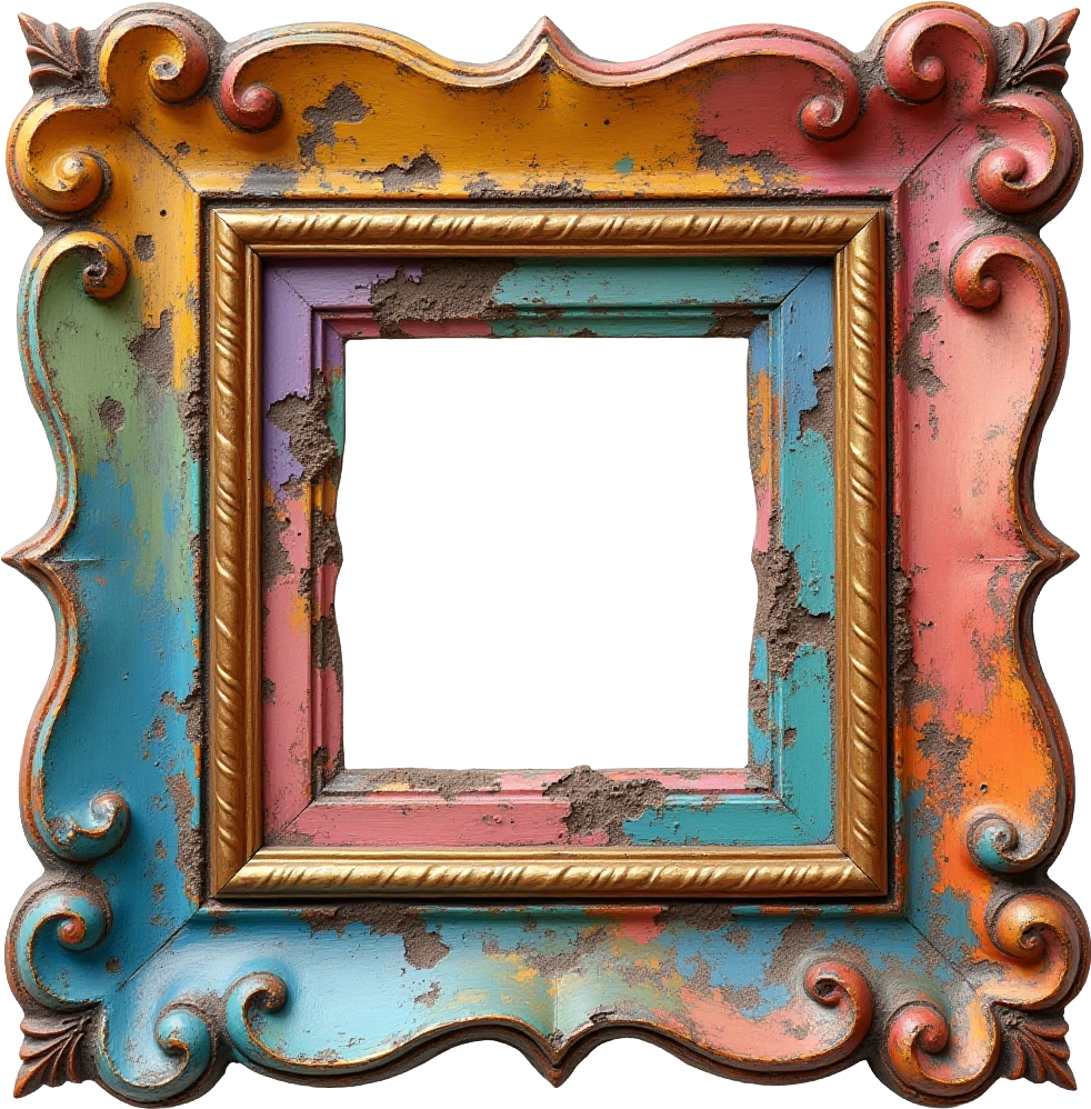 Antique Colorful Frame